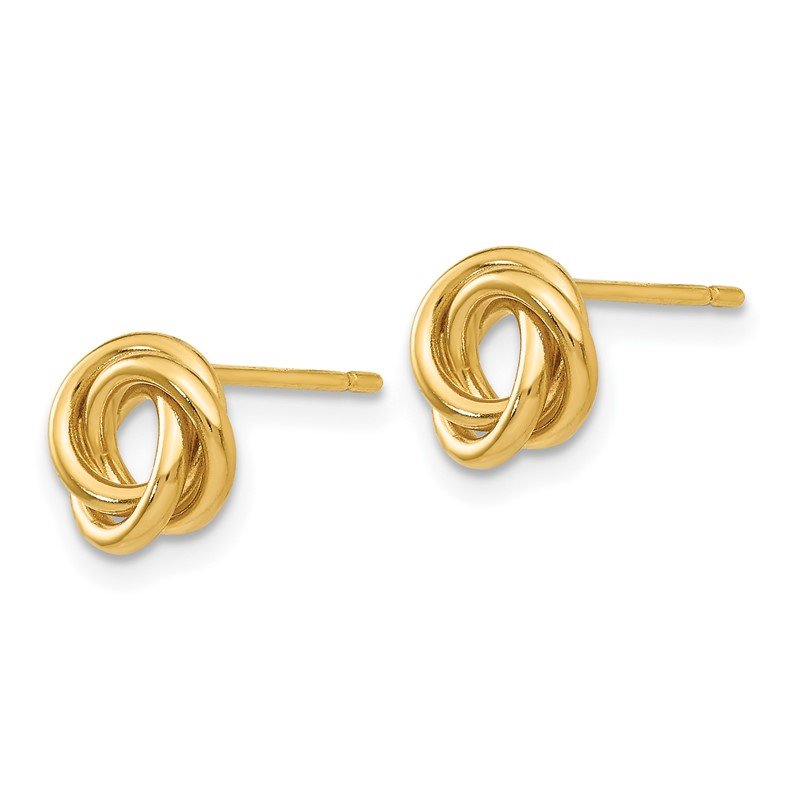 最新モデル Polished 14k JBD by Jewelry Fine Knot TM707 Earrings Post アクセサリー