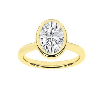 Revelation Bezel-Set Solitaire Ring (Radiant) RS06575 - Ellis Jewelers