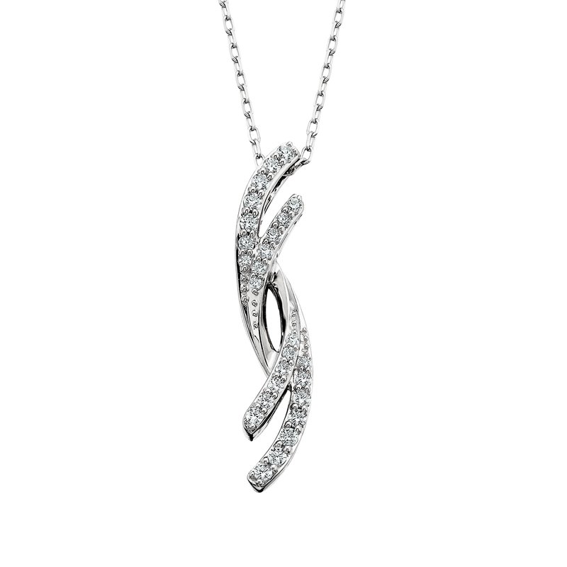 Berco Jewelry Diamond Crescent Pendant 1/4tw TJC15B2894D