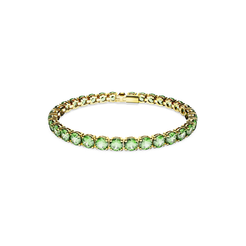 ブレスレット SWAROVSKI Matrix Tennis Gold Tone Bracelet M 5657664 Swarovski Gold-Tone Plated Round Cut Matrix Tennis Bracelet
