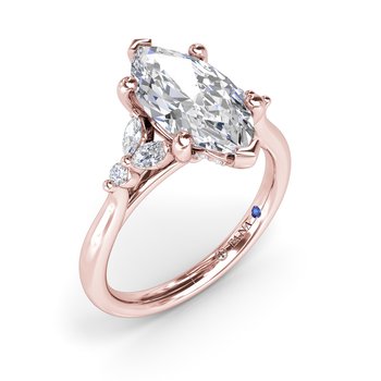 Elegant Marquise Diamond Engagement Ring S4417