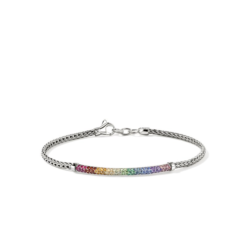 JOHN HARDY Rainbow Bracelet, Sterling Silver, Gemstones