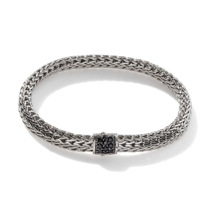 JOHN HARDY Icon Bracelet, Sterling Silver, Pave, 6.5MM BBS9042BLS