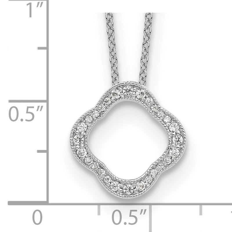 True Origin 14K White Gold 1/6 carat Lab Grown Diamond VS+ F+ 18 in ...