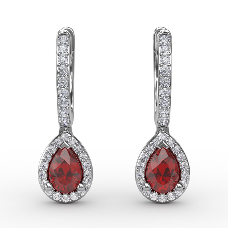 Fana Petite Teardrop Hoop Earrings ER1394R - Worthington