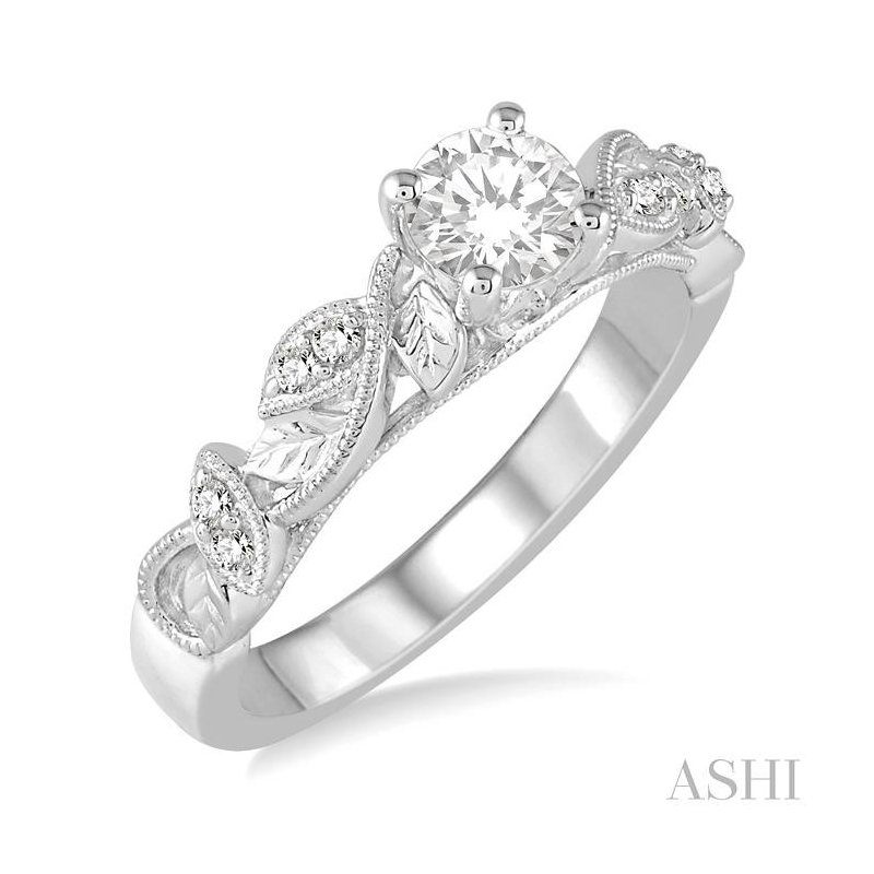 ☆Hei☆ sv925 overlap ring HE24FARSW587XXFR White Lab-Grown Diamond H SI Rhodium Over Sterling Silver