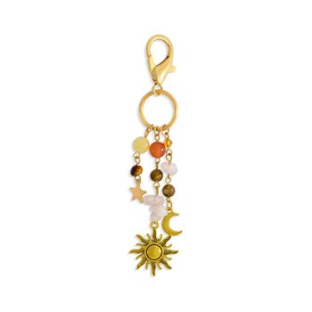 Celestial-Themed Beaded Keychain J452-JJK10186
