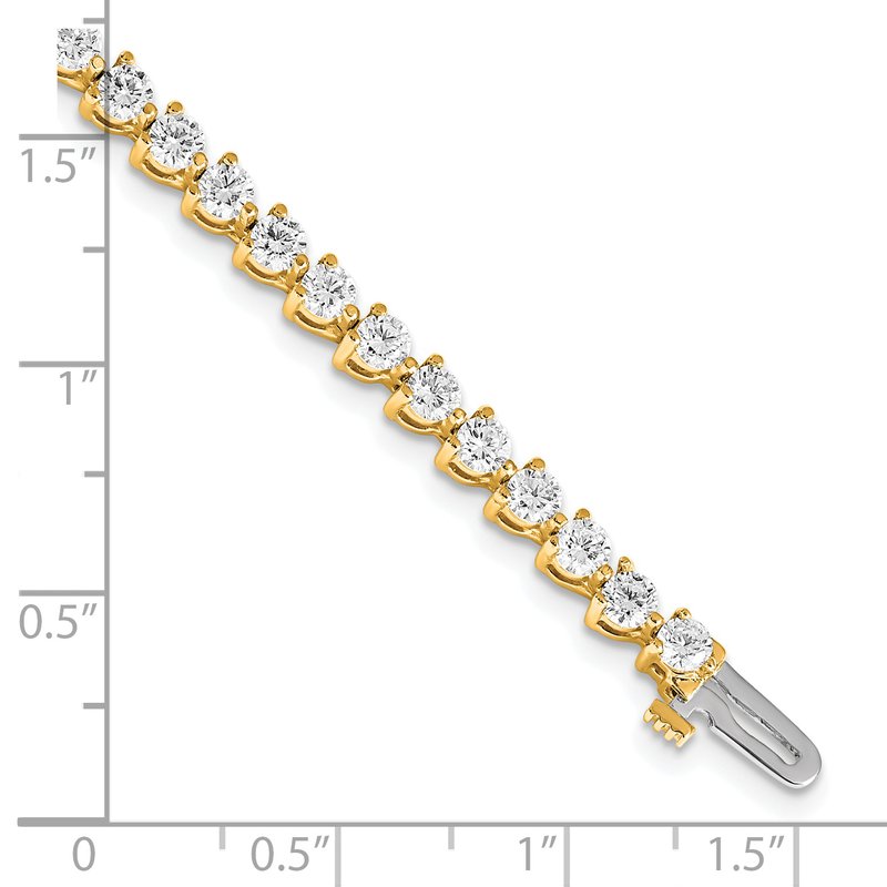 Quality Gold 14k Complete 4.73 carat Round A Diamond 3-prong