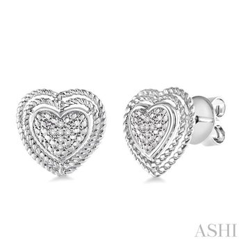 ★Hei★ sv925 special heart stone earring Amazon.com: 925 Sterling Silver 9mm Pink CZ Heart Stud