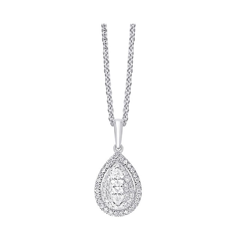 Twogether Silver Diamond 1/5Ctw Pendant PD35796-SSDSC