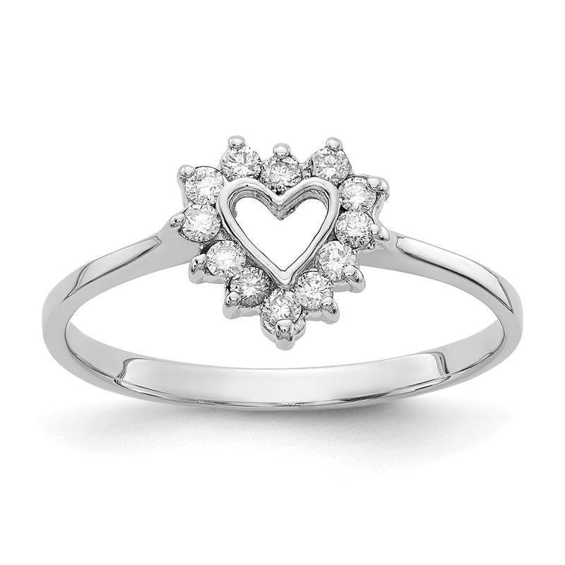 Quality Gold 14k White Gold AAA Diamond ring X9602AAA