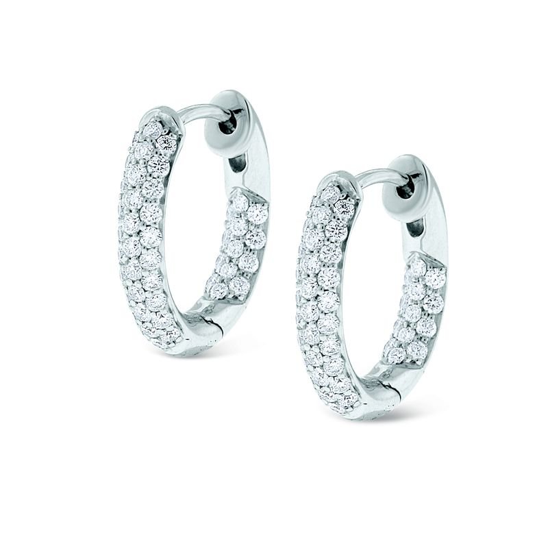 アクセサリーその他 Bezel Diamond Hoops Bezel diamond hoops 18kt gold – TOTEME
