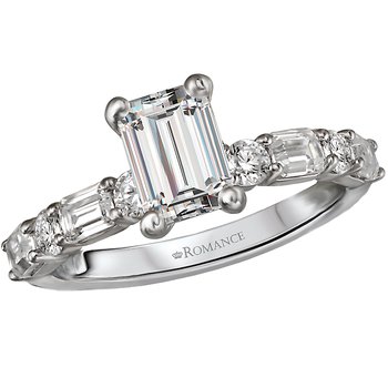 Romance Classic Semi-Mount Engagement Ring 160125-OV200Y
