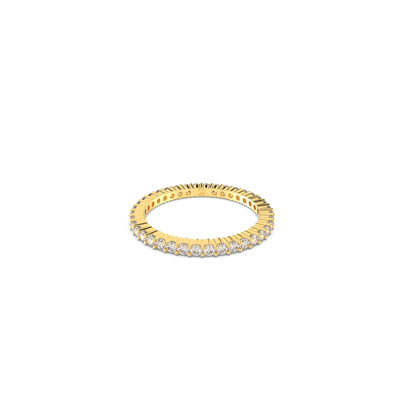 指輪・リング SWAROVSKI Matrix Vittore Gold Tone Ring55 5655703 Matrix Vittore ring, Round cut, White, Gold-tone finish
