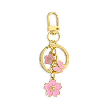 Pink Floral and Butterfly Keychain Z124-LN5244
