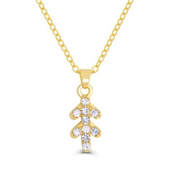 Goldtone Sagittarius Crystal Pendant Z124-LN4532