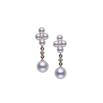アクセサリー aioMARGEtokyoStoneasymmetryearclips Mikimoto Earrings MEQ10133ADXZ - Osborne's Jewelers