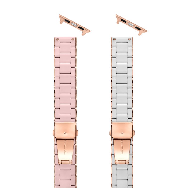 michele watch pink band