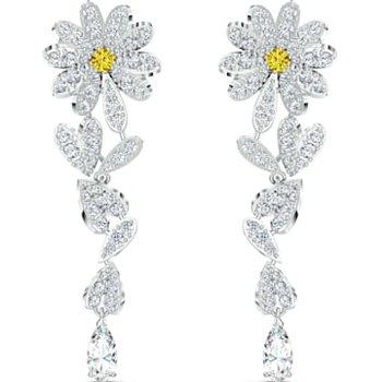 Swarovski Eternal Flower Ring Set, Yellow, Mixed metal