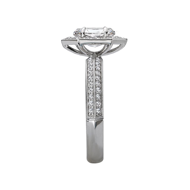 Romance Halo Semi Mount Diamond Ring 119209-HO100