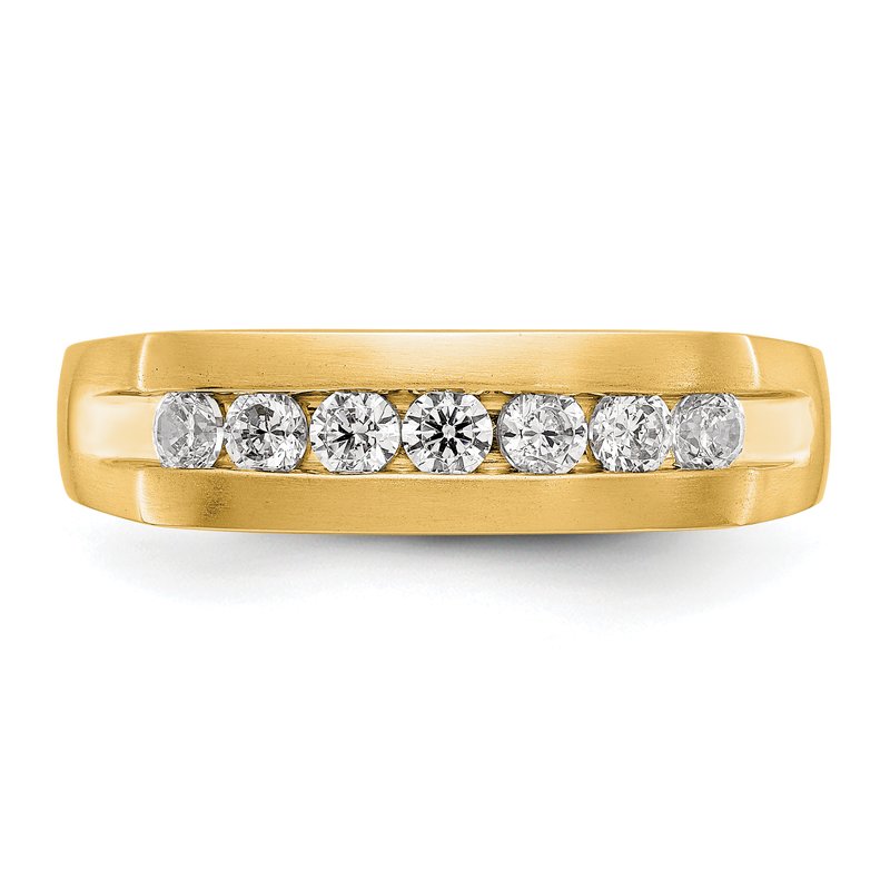 True Origin 14K White Gold Men's 1/2 carat Lab Grown Diamond VS+ F+ ...