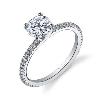 Round Cut Classic Round Engagement Ring - Jeana SY131-0030/A4W