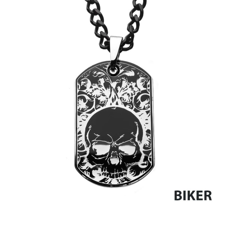 サーティーンデザインズ BURIED SKULL DOGTAG PENDANT THIRTEENDESIGNS