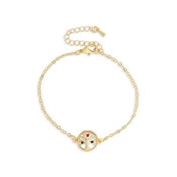 Goldtone Tree of Life Bracelet JBR71282GT