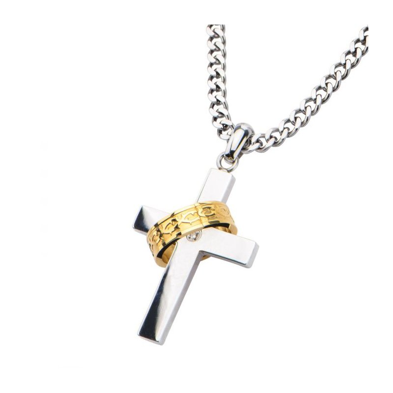 ◇Hei◇ cross chain necklace [正規品/関税込] Amazon.com: Cross Pendant Necklace Set Men's Hip Hop Jewelry
