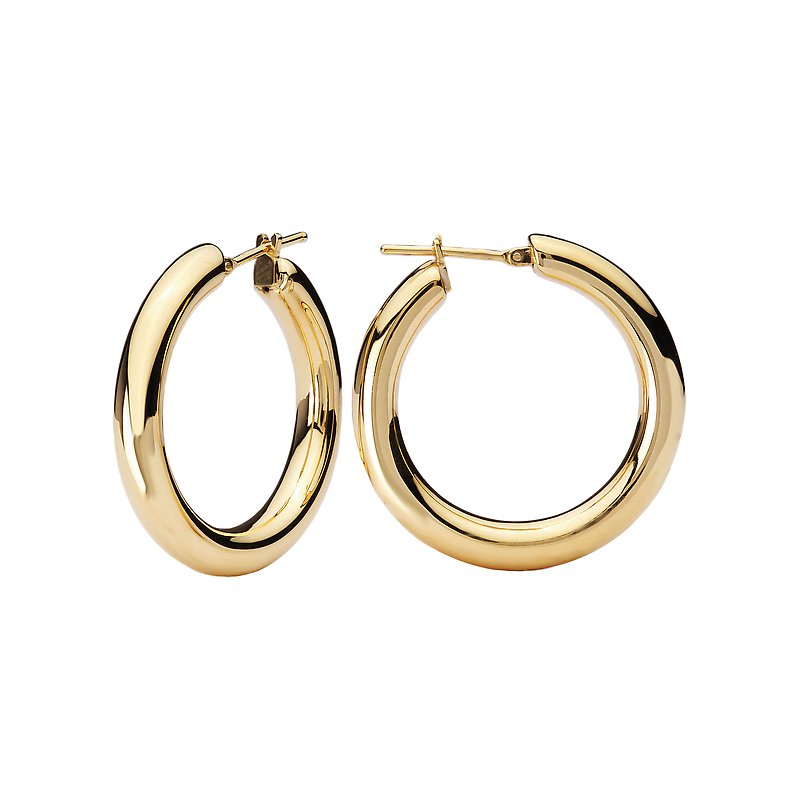 Italian plain hoops