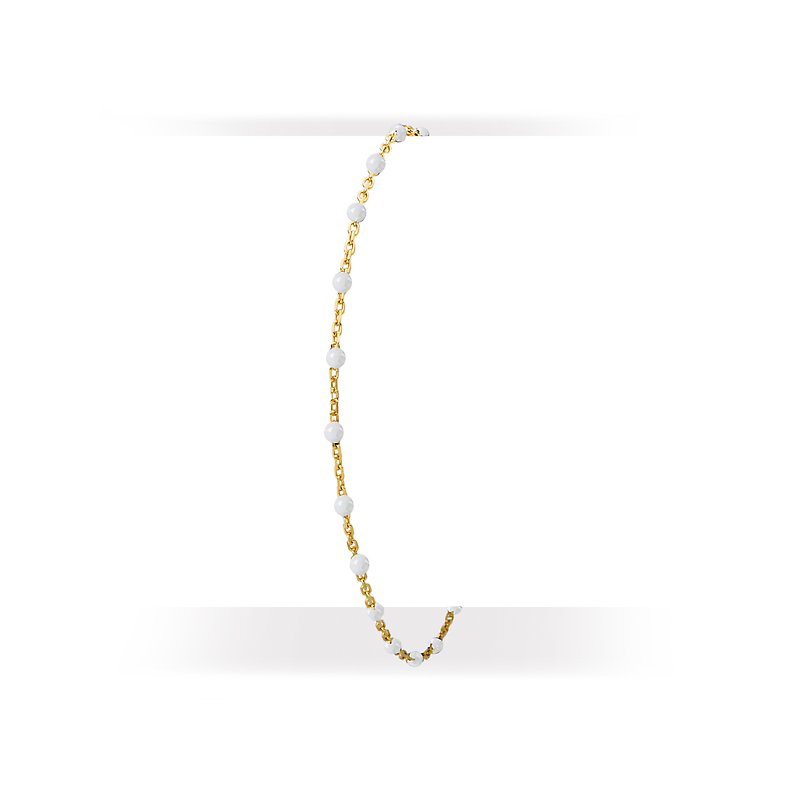 KIM & Co. Italian Gold Plated White Enamel Bracelet 8309027WT KIM