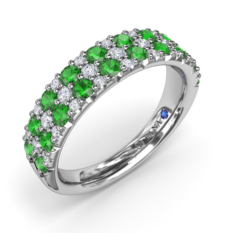 Sapphire Bracelet - Round 4.28 Ct. - 18K White Gold #J9418