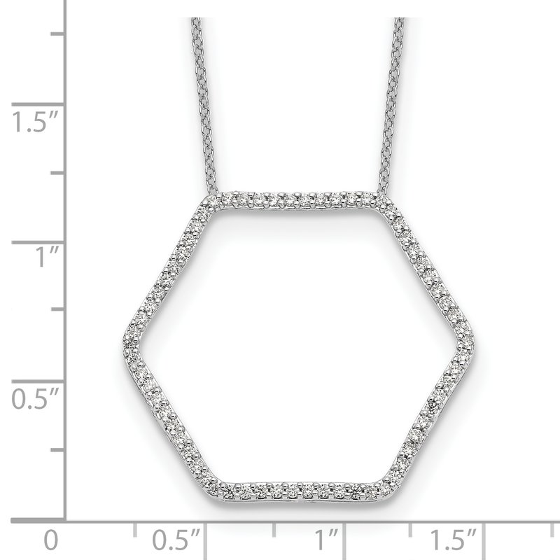 True Origin 14K White Gold 1/4 carat Lab Grown Diamond VS+ F+ 18 in ...