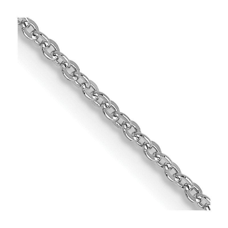 Leslie's 14K White Gold 1.1mm Flat Cable Chain 1628