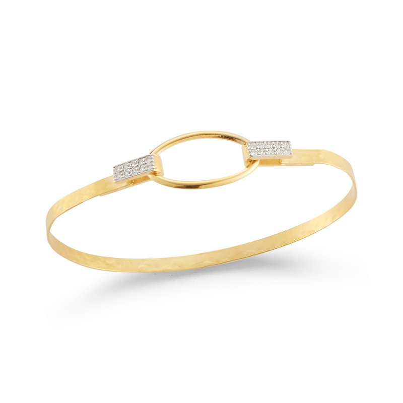 I. Reiss Collection 6mm Open Oval Bracelet .20ct BIR513Y