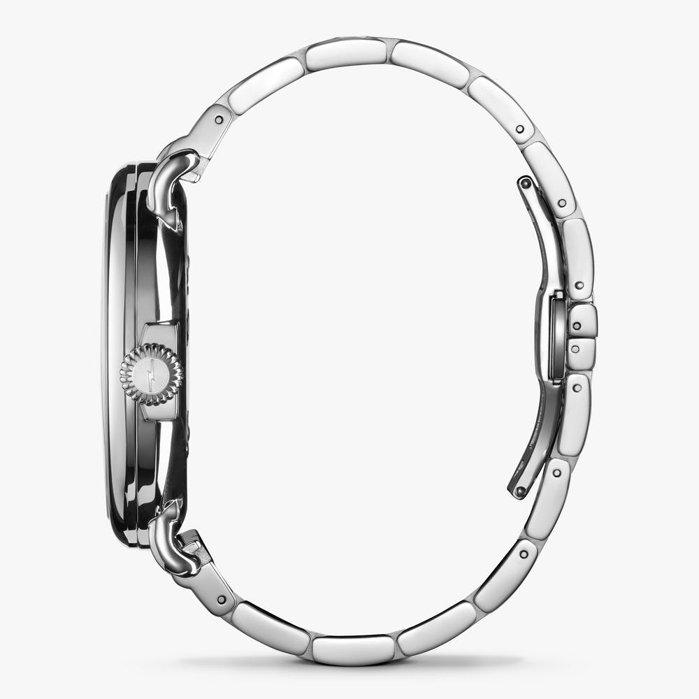 Shinola The Runwell 47mm Slate Blue Dial and Stainless Bracelet