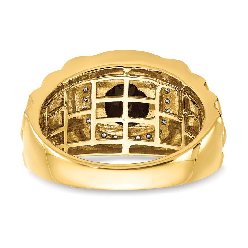 Quality Gold 14K Lab Grown VS/SI FGH Dia and Onyx Textured Quality Gold 14K Lab Grown VS/SI FGH Dia and Onyx Textured