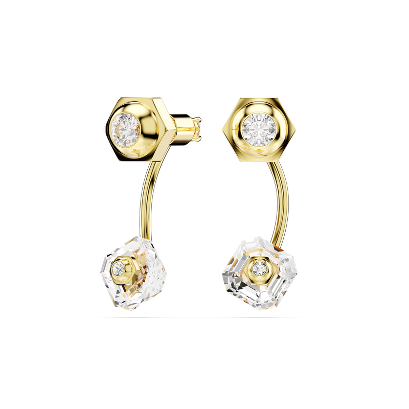 【SWAROVSKI】Numina イヤージャケット 5677980 Swarovski Numina earring jackets, Mixed cuts, White, Gold