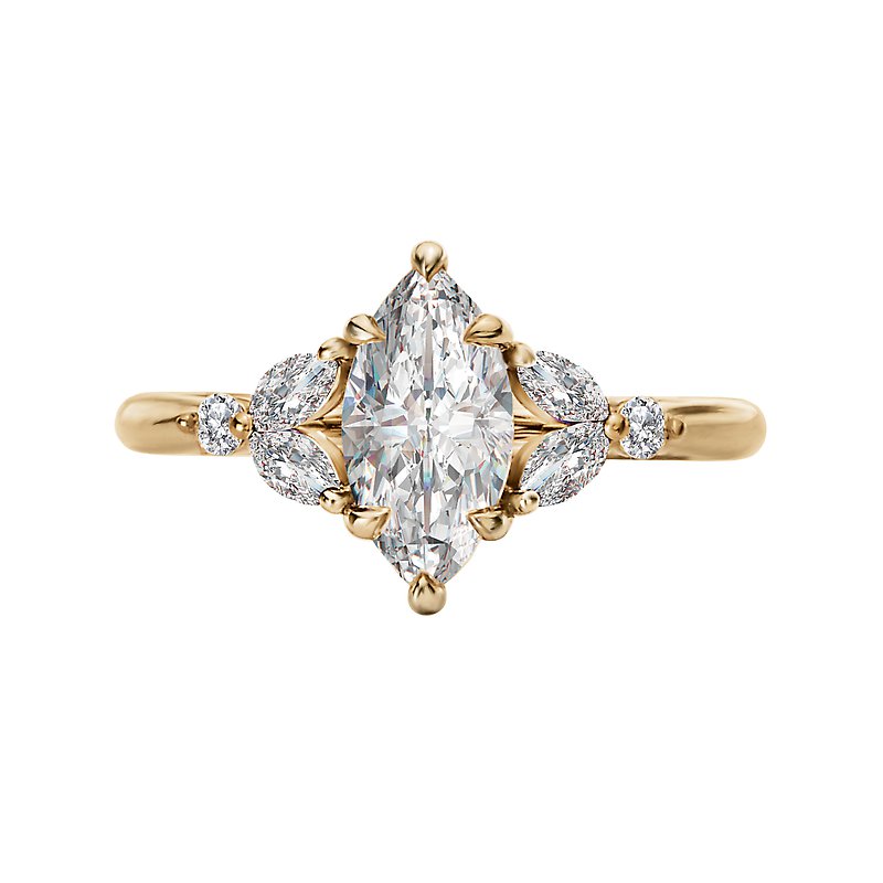 Romance Classic Semi-Mount Engagement Ring 160125-MQ100Y