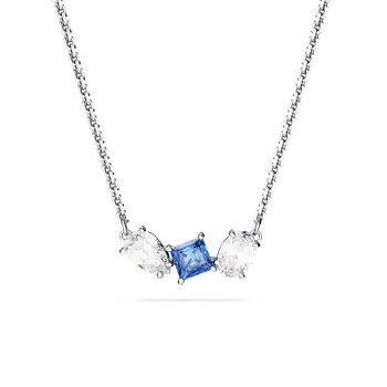 ★SWAROVSKI★ Mesmera Blue Rhodium Necklace 5668276 Mesmera pendant, Mixed cuts, Blue, Rhodium plated | Swarovski