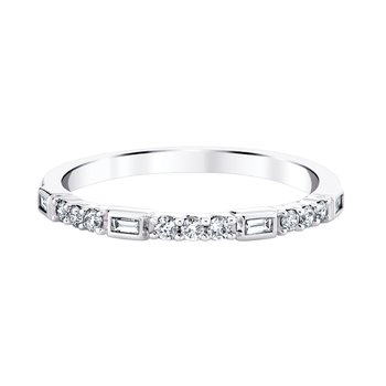 LADIES STACKABLE BAND 0.05CT ROUND DIAMOND 10K WHITE GOLD LADIES STACKABLE BAND 0.05CT ROUND DIAMOND 10K WHITE GOLD