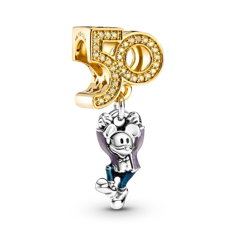 Pandora Disney Parks Mickey 50 years anniversary 14k