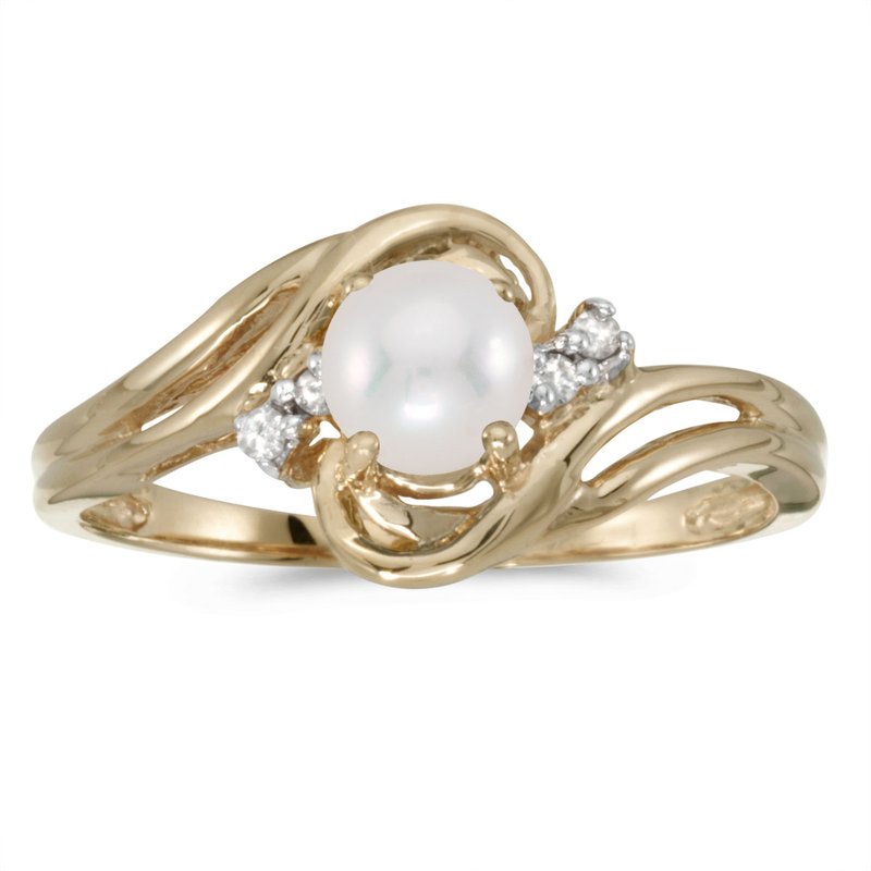 10k Gold Pearl popular Ring