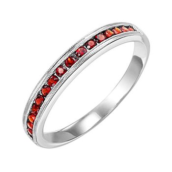 Mixables 14Kt White Gold Diamond 1/12Ctw & Sapphire 1/6Ctw
