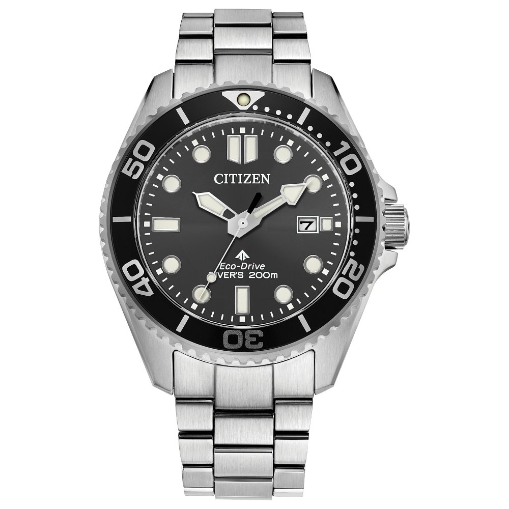 Citizen MEN ECO WR100 SS BRAC BLCK BM7660-54E - Ross's Fine Jewelers