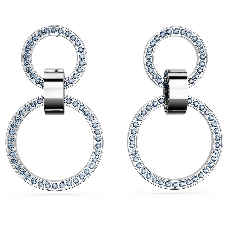 Oho sale Hollow Out Hoop Earrings Royal Blu