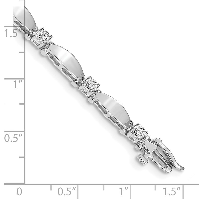 Quality Collection 14k White Gold Complete 1.13 carat Round