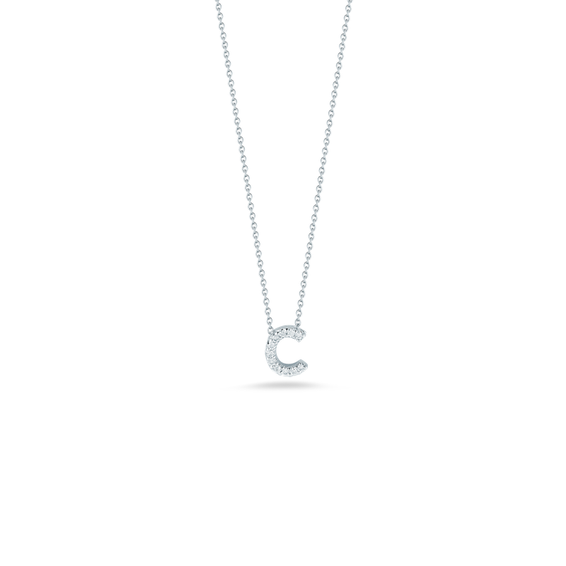 Love Letter C Pendant With Diamonds