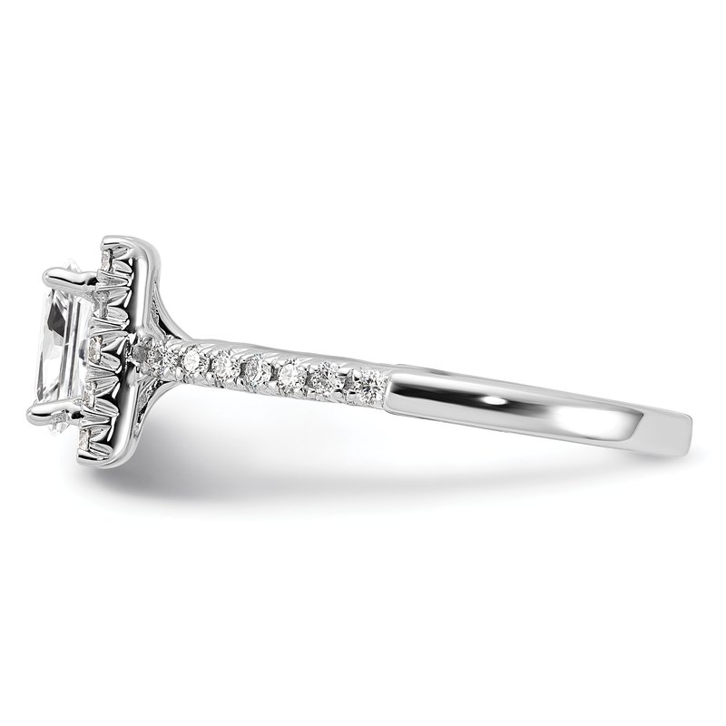True Origin 14K White Gold 1/3 carat Lab Grown Diamond VS+ F+ Semi ...