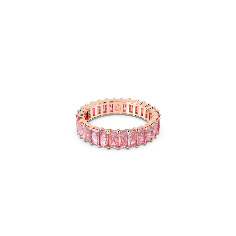 指輪・リング SWAROVSKI Matrix Pink Ring58 5648288 Swarovski Matrix ring, Baguette cut, Pink, Rose gold-tone